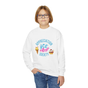 "Ice Cream Society" Youth Crewneck Sweatshirt