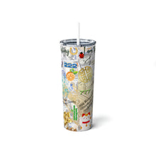 Load image into Gallery viewer, &quot;Architect of My Own Destiny&quot; Skinny Steel Tumbler with Straw, 20oz