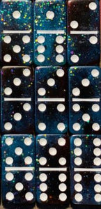Double 12 Glitter Domino Set - 91 Dominoes! +BONUSES!