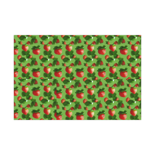 Strawberry Mint Wrapping Paper