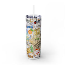 Load image into Gallery viewer, &quot;Architect of My Own Destiny&quot; Skinny Steel Tumbler with Straw, 20oz