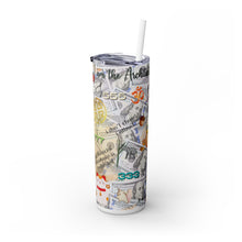 Load image into Gallery viewer, &quot;Architect of My Own Destiny&quot; Skinny Steel Tumbler with Straw, 20oz