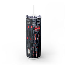 Load image into Gallery viewer, Mechanic Tools Skinny Steel Tumbler with Straw, 20oz