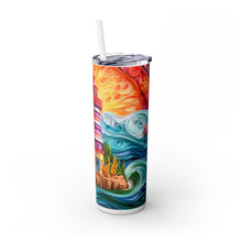Load image into Gallery viewer, Lighthouse 3D Skinny Steel Tumbler with Straw, 20oz