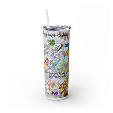 Load image into Gallery viewer, &quot;Architect of My Own Destiny&quot; Skinny Steel Tumbler with Straw, 20oz