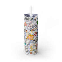 Load image into Gallery viewer, &quot;Architect of My Own Destiny&quot; Skinny Steel Tumbler with Straw, 20oz