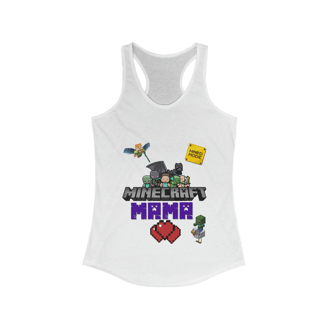 Minecraft Mama Hard Mode Women's Ideal Racerback Tank