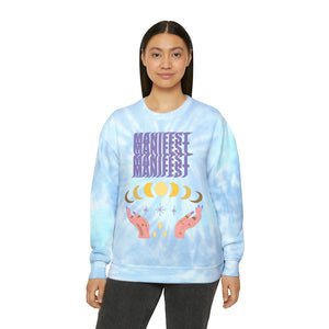 "Manifest" Unisex Tie-Dye Sweatshirt