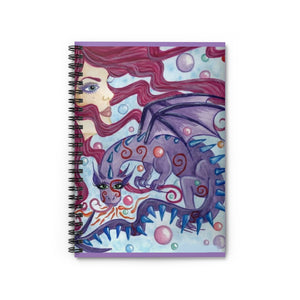 Spiral Notebook - Goddess with Dragon - Ruled Line