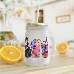 Wednesday & Enid Mason Jar Tumbler