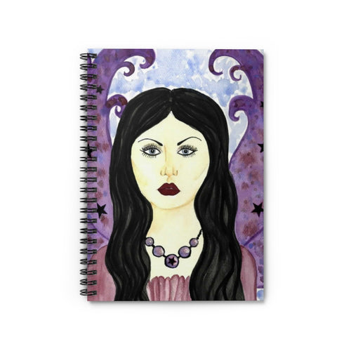 Spiral Purple Fairy Notebook - Ruled Line