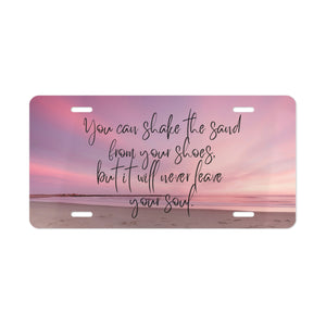 "Sand and Soul" Vanity Plate