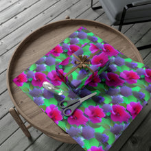 Load image into Gallery viewer, Violet and Pink Flowers Wrapping Paper