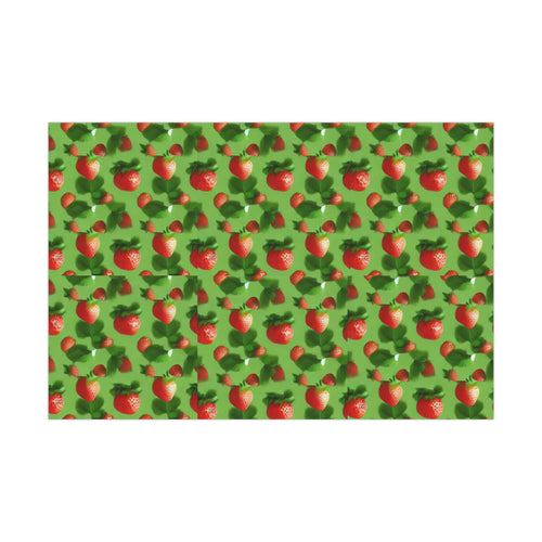 Strawberry Mint Wrapping Paper